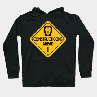 Constructicons Ahead Cool Villain Combiner Robot Road Sign Hoodie